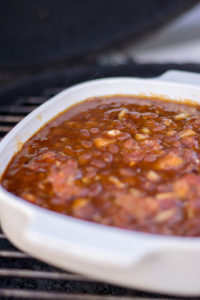 Sweet Baked Beans on the BGE