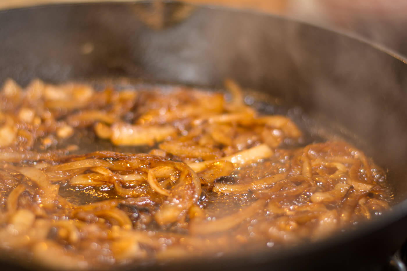 Sautéing Caramelized Onions in the Cast Iron Skillet