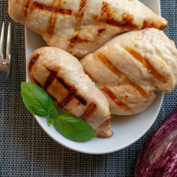 Juiciest Boneless Skinless Chicken Breast Plated and Ready to Serve