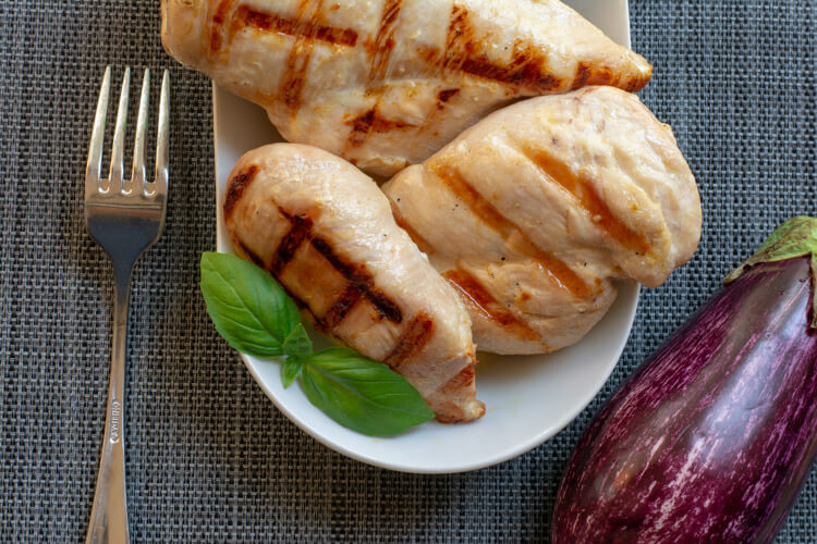 Juiciest Boneless Skinless Chicken Breast Plated and Ready to Serve