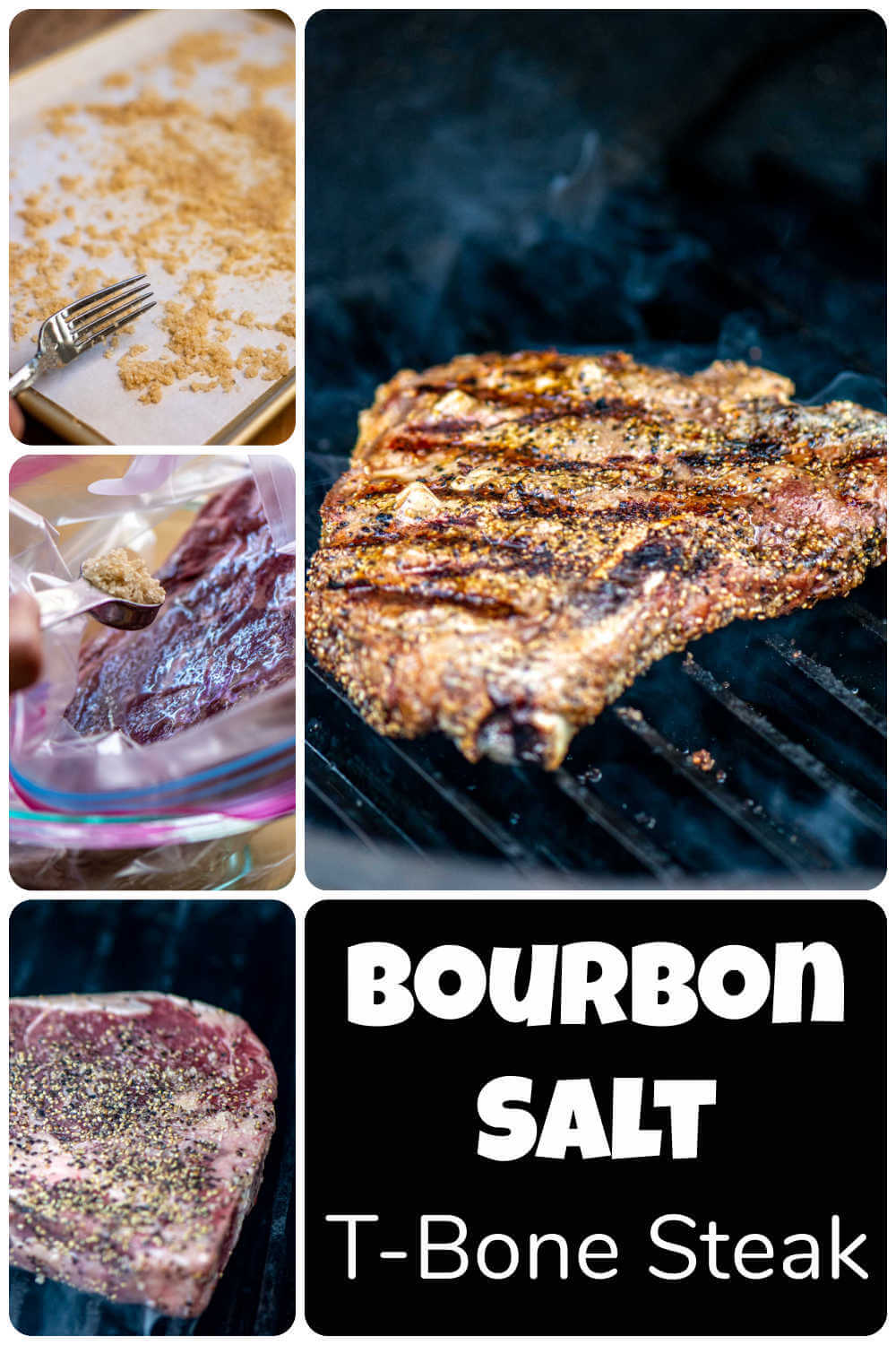 Grilled Bourbon Salt T Bone Steak