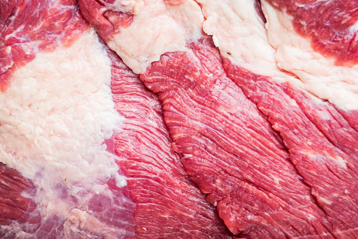 Beef navel closeup.