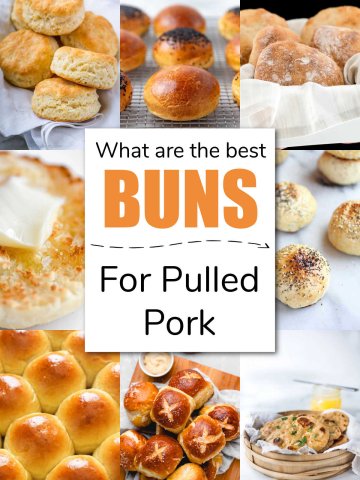 Nine images that show the best buns for pulled pork.