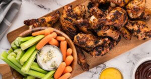 30-Minute Crispy Grilled Chicken Wings - Kitchen Laughter