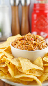 Leftover Pulled Pork Smoked Queso - Kitchen Laughter